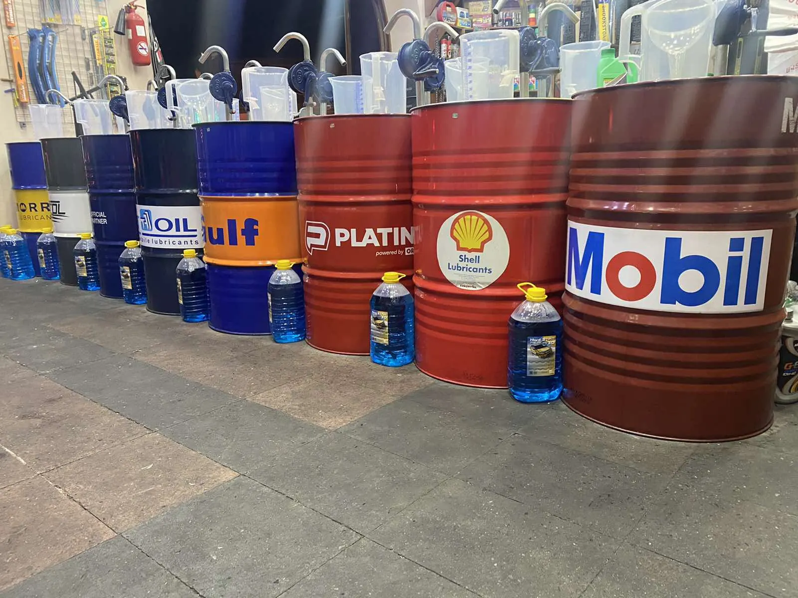 Mobil, Shell, Gulf